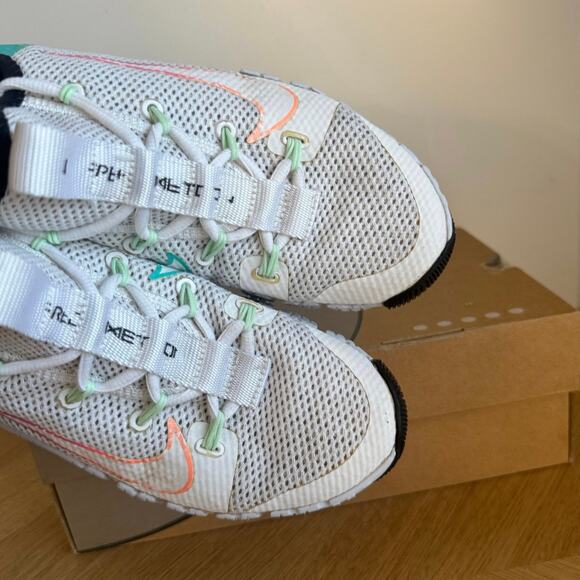 Nike Free Metcon White/Hyper Jade Women Running Sneakers - SZ 7 - Picture 5 of 12